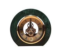 Table Clock Vintage Classical Retro Marble Desk Clocks Living Room Decorative Bedroom Chic Metal Saat Silent Watch
