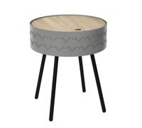 Table Coffre Eugenie Gris Home Deco Factory