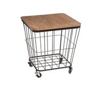 Table Coffre Industriel Jordi - 39 X H. 43 Cm - Marron Marron