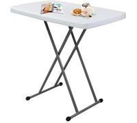 Table Compacte et Pliable - SOTECH - Blanc - Acier - HDPE