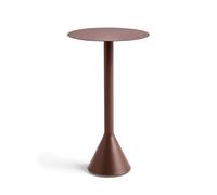 Table Conique Palissade Ø60 x H105 cm Fer Rouge