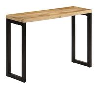 vidaXL Table console 110x35x76 cm Bois de manguier massif brut Marron