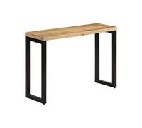 vidaXL Table console 110x35x76 cm Bois de manguier massif brut Marron