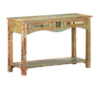 Table console 120x40x75 cm Vieux bois massif