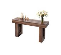 VEVOR Console d’Entrée 160 cm de Long, Table Console de Style Campagnard, Table d'Appoint Rectangulaire en Bois, Étroite et Longue, Meuble de Rangement pour Couloir Chambre Salon Vestibule, Marron