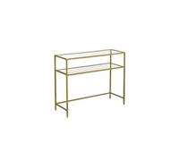 Table Console 2 Niveaux Doré