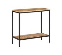 Vidaxl Table Console 70x35x70 Cm Bois De Manguier Massif Brut Marron