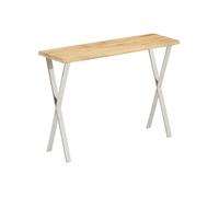 Vidaxl Table Console À Live Edge 105x33x76 Cm Bois De Manguier Massif Marron