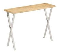 Vidaxl Table Console À Live Edge 105x33x76 Cm Bois De Manguier Massif Marron