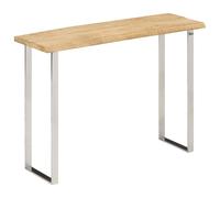 vidaXL Table console à live edge 105x33x76 cm bois de manguier massif Marron