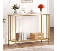 Table console avec 2 Étagères - console 105x 30 x81 cm - pour Salon Chambre - moderne - Or