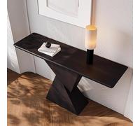 Table console avec base en Z pour entrée et salon, design peu encombrant pour les petits espaces