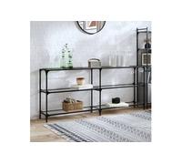 vidaXL Table console avec dessus en verre transparent 194,5x30x81 cm