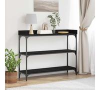 vidaXL Table console avec étagère – Bout de canapé industriel, chêne Sonoma