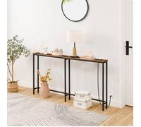 Table Console avec Multiprise - HOOBRO- 160 x 15 x 80 cm -pour Entrée, Salon - Gain de Place