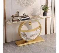Table console avec pieds géométriques en métal, design rocher italien, armoire d'entrée pour salon, décoration murale élégante, décoration d'intérieur