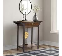 Table Console Bois Meuble Entrée avec Tiroir pour Salon Couloir 82x32x81.5cm