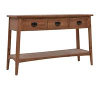 Table Console Bois Sapin Massif Marron Table d'Appoint Table Auxiliaire vidaXL
