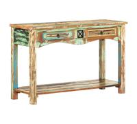 Table Console Bois Solide de Récupération Armoire Latérale Salon Maison vidaXL