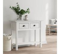 vidaXL Table console BODO blanc 90x34,5x73 cm bois de pin massif