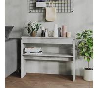 Table Console Bout de Canapé Salle de Séjour Gris Béton Bois d'Ingénierie vidaX