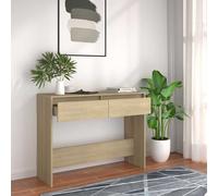 vidaXL Table console chêne sonoma 100x35x76,5 cm bois d'ingénierie809839 Brun G