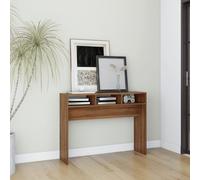 vidaXL Table console Chêne marron 105x30x80 cm Bois d'ingénierie815941 Marron G