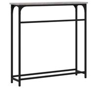 Table Console, Cadre en Métal avec Bois D'ingénierie, Table de Couloir Rustique, Pieds Réglables pour Foyer, Salon et Décoration Intérieure (Sonoma Gris)