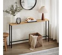 Table Console Cardre En Métal Noir