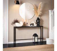Table Console Cardre En Métal Noir