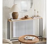 Table Console Cardre En Métal Noir