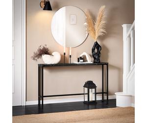 Table Console Cardre En Métal Noir