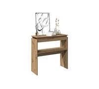 vidaXL Table Console chêne Artisanal 102x30x80 cm Bois d'ingénierie, Bout de canapé, Table de Couloir, derrière la Table de canapé, Table d'entrée