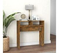 vidaXL Table console Chêne fumé 78x30x80 cm Bois d'ingénierie 815936