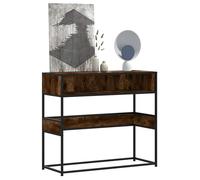 Table console chêne sonoma 90x35x80 cm bois d'ingénierie table vidaXL