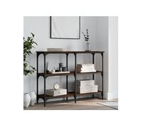 Table console chêne marron 100x29x75 cm bois d'ingénierie 834104