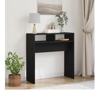 vidaXL Table console Chêne noir – 78×30×80 cm – Bois d'ingénierie, finition mate
