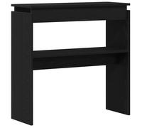 vidaXL Table console Chêne noir 80x30x80 cm Bois d'ingénierie – tiroirs spacieux & étagère pratique