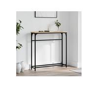 vidaXL Table console Chêne Sonoma 75x19,5x75 cm Bois d'ingénierie