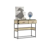 Table console chêne sonoma 90x35x80 cm bois d'ingénierie, table, table d'appoint, table de couloir, table d'entrée, 849175