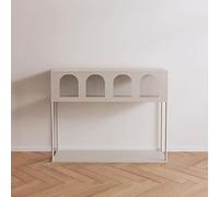 Table Console Console D’Entrée Table D’Entrée Meuble D’Entrée avec Design À Arcre Creux Deux Niveaux Étagère Ouverte Matériau Fer Style pour Salon Couloir Entrée B,100 * 30 * 80CM