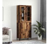 Table console - console extensible Vidaxl Haut Armoire 2 pcs Bois ancien Bois d'ingénierie