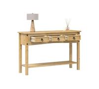 Table console Corona 114x34,5x73 cm bois de pin massif, table de canapé, table d'appoint, table console de couloir, 4005666