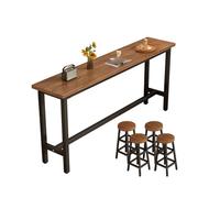 Table console de canapé rectangulaire en bois manufacturé à hauteur de comptoir, table d'îlot de cuisine, table de cocktail à hauteur de bar, pour salon de thé au lait et table de café à hauteur de co