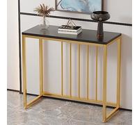 Table console de rangement pour entrée, table d'appoint étroite, table console moderne avec plateau en bois étroit de 100 cm, idéale pour le salon, l'entrée ou le bureau - Support pour plant