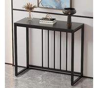 Table console de rangement pour entrée, table d'appoint étroite, table console moderne avec plateau en bois étroit de 100 cm, idéale pour le salon, l'entrée ou le bureau - Support pour plant