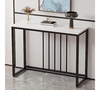 Table console de rangement pour entrée, table d'appoint étroite, table console moderne avec plateau en bois étroit de 100 cm, idéale pour le salon, l'entrée ou le bureau - Support pour plant