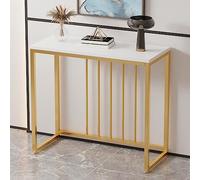 Table console de rangement pour entrée, table d'appoint étroite, table console moderne avec plateau en bois étroit de 100 cm, idéale pour le salon, l'entrée ou le bureau - Support pour plant