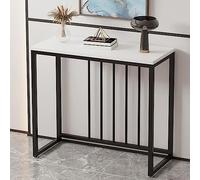 Table console de rangement pour entrée, table d'appoint étroite, table console moderne avec plateau en bois étroit de 100 cm, idéale pour le salon, l'entrée ou le bureau - Support pour plant