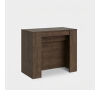 Table console de salle à manger extensible 90x48-296cm bois Venus Noix